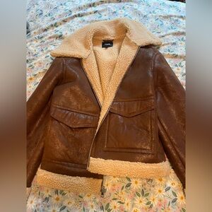 Express Cream Shearling Jacket